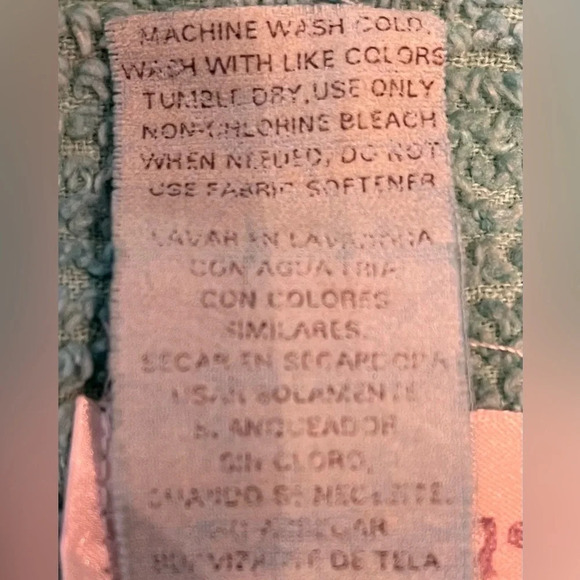 Adonna terry cloth grannycore modest maxi robe with front t zipper, size Large. - Picture 4 of 7